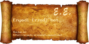 Enyedi Erzsébet névjegykártya